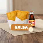 2 PASTELES + MALTA + SALSA