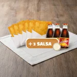 6 PASTELES + 3 MALTAS + 3 SALSAS