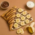 Crepa Choco-plátano con crema