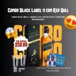 Combo Black Label 11 com Red Bull