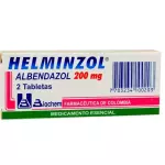 HELMINZOL 200MG 2 TABLETAS