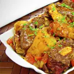 Costela com mandioca