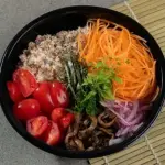 Poke  salmao grelhado