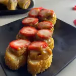 Hot de banana,doce de leite e morang
