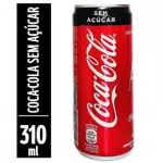 COCA-COLA SEM AÇUCAR LATA 310ML
