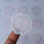 Hoja sticker con tu logo RG018