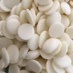 Discos de chocolate blanco