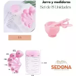 Jarra y Tazas medidoras