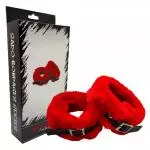 TOBILLERA DE PELUCHE CON CUERO