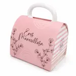 Caja mug rosada estampada mujerRG057