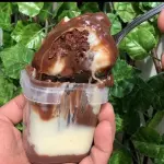 Bolo de pote de ninho e chocolate