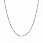 4mm Silver Rope Chain