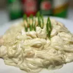 MACARRÃO CREMOSO DE CAMARÃO
