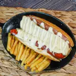 Perro Suizo + Papas Fritas