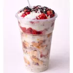 Waffle cuchareable +Fresas con crema