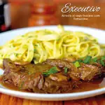 Fettuccine com Filé de Alcatra