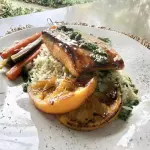 Salmão com Laranja e Mel de Engenho