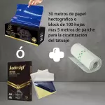 block hectografico + 5m de parche