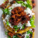 Sopes con proteina