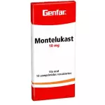 MONTELUKAST 10MG CAJA X10 TABLETAS
