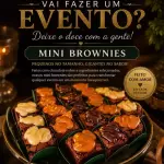 🍫 Mini Brownies - 100 unidades 🍫