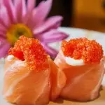 Salmão com ovas
