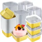 Envase aluminio dorado cuadrado 5oz