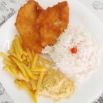 Frango á milanesa  (prato feito)