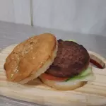 Pão de hamburguer vegano
