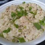 Risoto de camarão