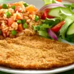 Milanesa de pollo empanizado