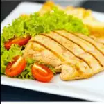 Comida de pechuga asada