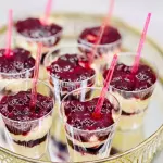Creme branco com geleia