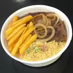 Marmitex G Bife Acebolado