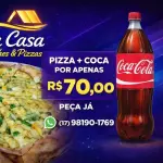 1 PIZZA + 1 COCA 2LT