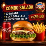 1 X SALADA + COCA LATA + BATATA 150