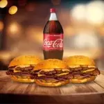 3 smash + 1 refrigerante 2 litos