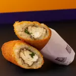 Pollo queso crema cebollín