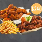 1/4 Bonneles + 1/4 Alitas + Papas