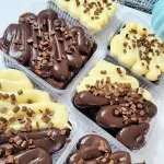Brownie no pote brigadeiro e ninho