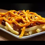 BATATA COM CHEDDAR E BACON