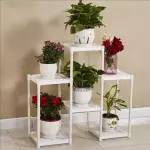 Estante plantas blanco