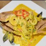 PESCADO EN SALSA A LO MACHO