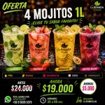 Promo 4 Mojitos 1L🍹🍹🍹🍹