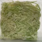 Repolho Branco cortado