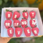 Fresas con chocolate para regalo