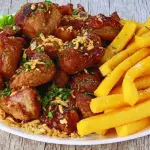 Frango a Passarinho com Polenta 500g
