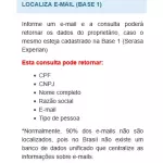 LOCALIZA E-MAIL (BASE 1)