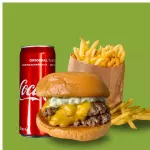 Double Smash + fritas + refri