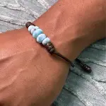 Pulsera Caballero Marron Larimar